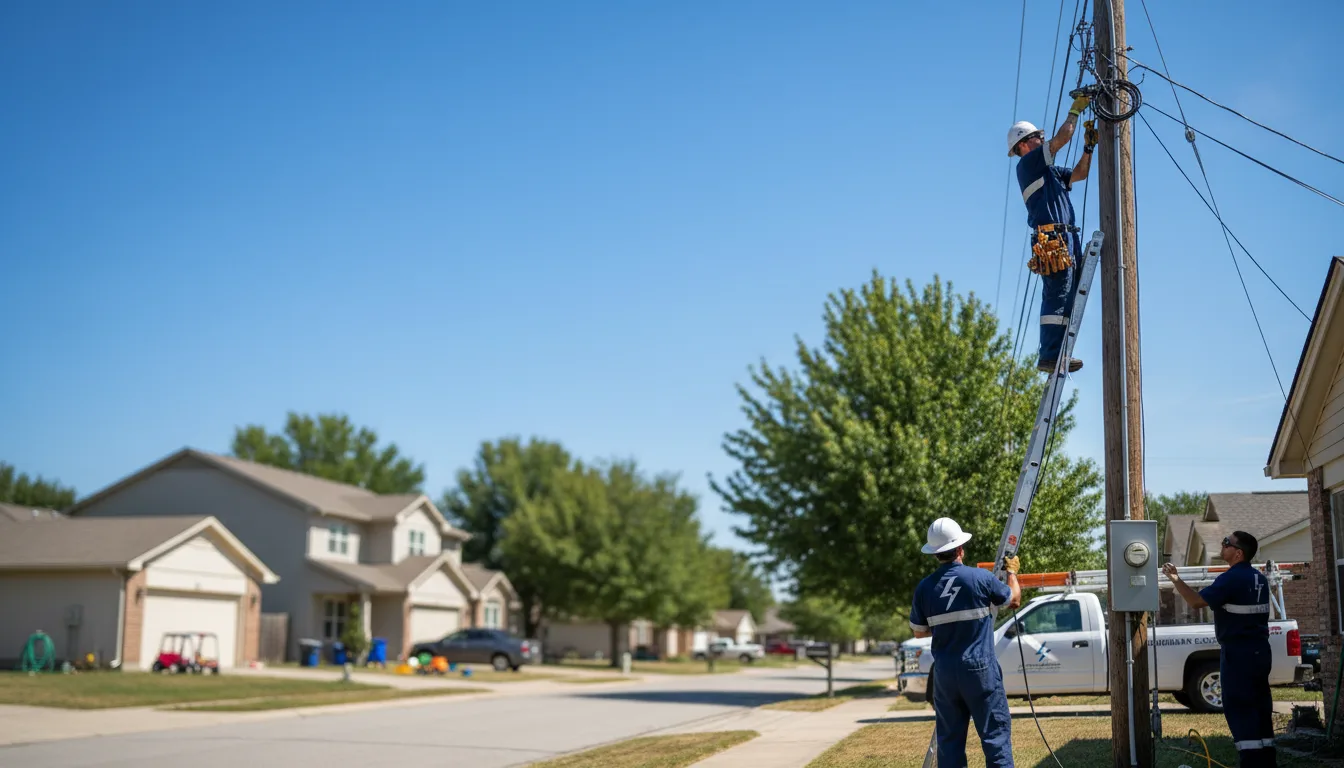 Residential electrician providing installation services in Coulter, IA